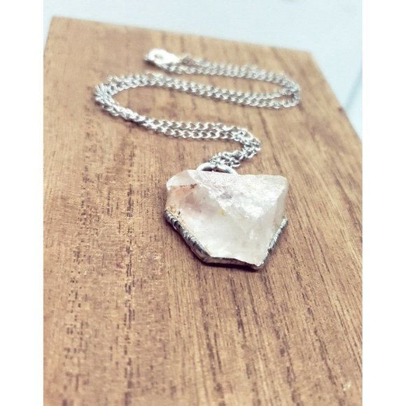 Flourite crystal Necklace handmade gothic metalwork - Picture 4 of 11